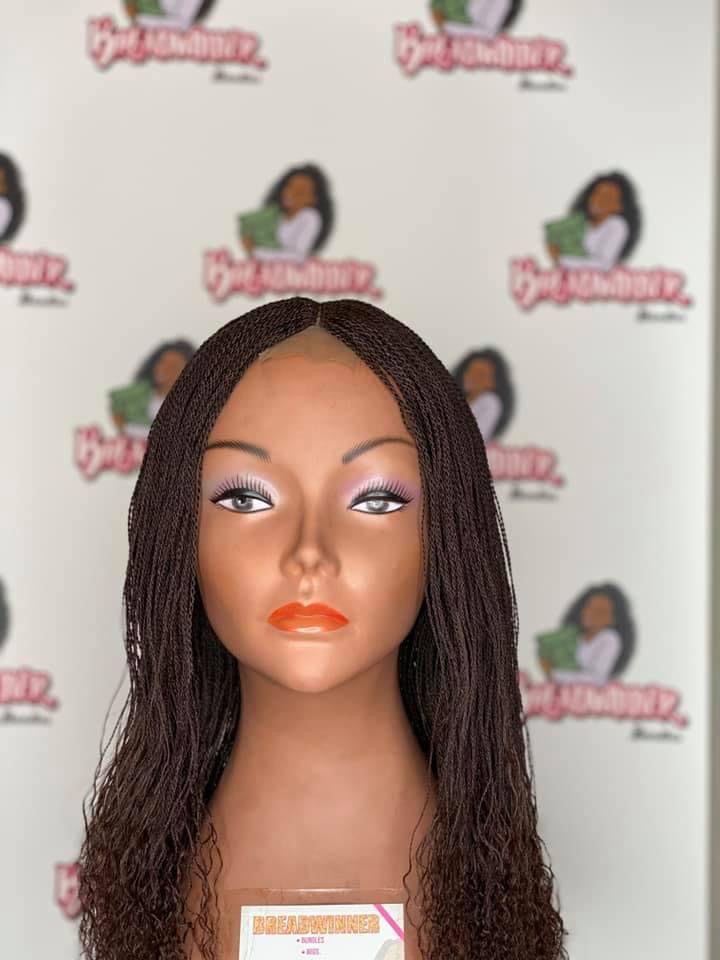 Natural Micro Twist Closure Wig