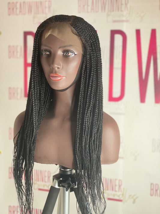 Natural Braided Frontal Wig