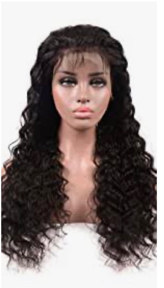 Natural 13x4 Deep Wave Frontal Wig